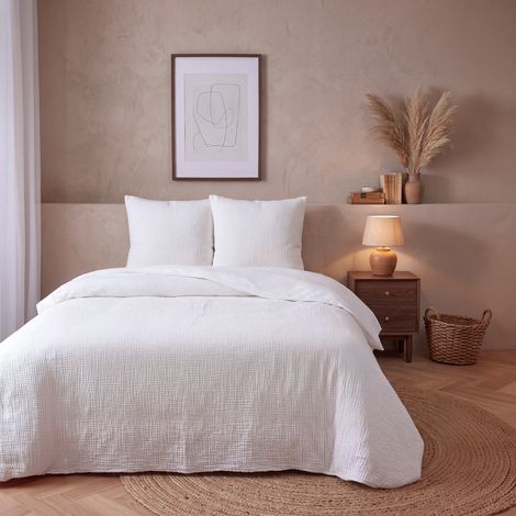 Parure de lit double en gaze de coton 260x240cm