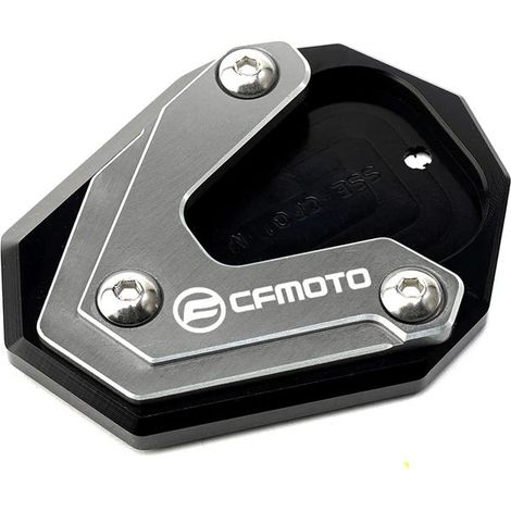(Coussin de béquille gris) Compatible avec les motos CFMOTO 650MT, 800MT, 650TR-G et 650 TR-G TRG. Bouchons de valve de pneu CNC, coussinet d'extension de béquille latérale pour 650 MT et 800 MT maxpo (1/4)