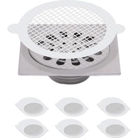 30 piezas de recogedor de pelo, filtro de fregadero de cocina, filtro de drenaje de ducha, recogedor de pelo de ducha, filtro de pelo de ducha de tela no tejida para fregadero de ducha, ducha, bañera  (1/5)