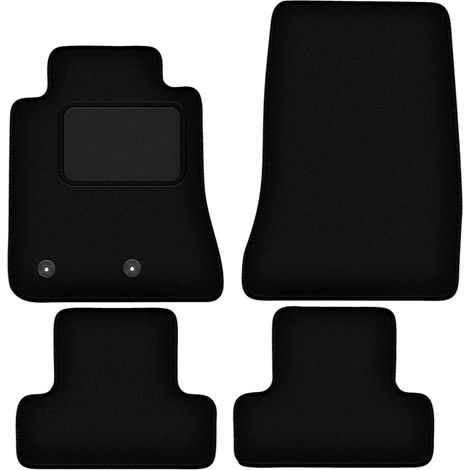 Tapis en velours noir pour : Ford Mustang MK6 coupé (2014-)