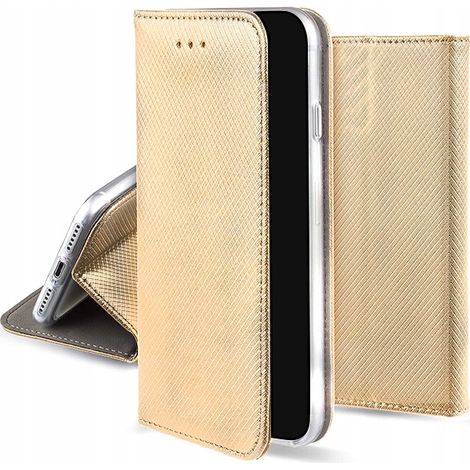 Funda para Xiaomi Redmi 9A / 9AT / 9i SMART BOOK CASE GOLD Wallet + Glass (1/5)