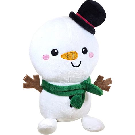 Nobby Xmas Hundespielzeug Plüsch Schneemann 27 cm Tierkuscheltier