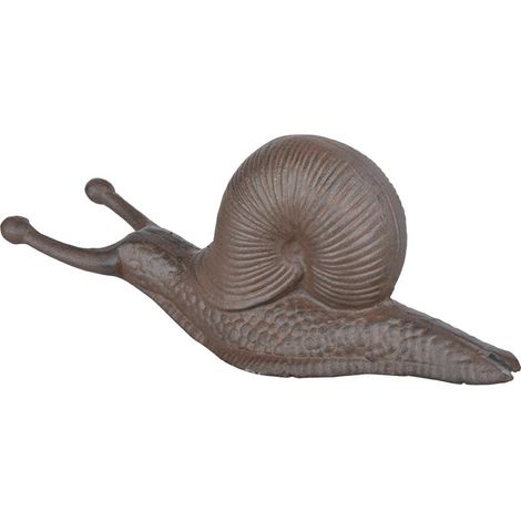 Figura decorativa de caracol de hierro fundido