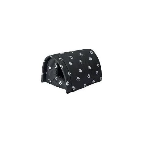 Niche d'extérieur pour Chat Résistante à l'hiver Imperméable et Chaude Maison d'animaux avec Doublure Douce Pliable Résistant Aux Intempéries Abri pour Animaux Domestiques Errants 54x42x36cm (1/5)