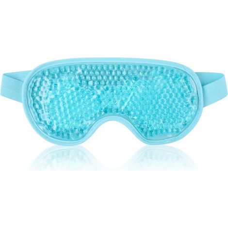 Masque pour les yeux en gel compressé chaud et froid réutilisable (bleu clair)