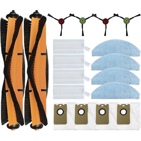 Pour robot Lydsto G2 / G2D : brosse latérale principale, filtre HEPA et lingette de nettoyage (18 pièces) (1/5)