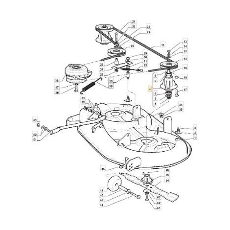 Stiga – Lame de tondeuse 155mm pour tracteur de pelouse – Compatible CASTELGARDEN – Coupe nette sans éclat – AXE POUR LAME