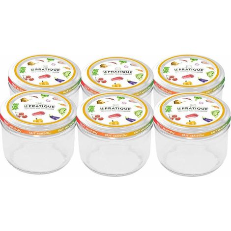 Bocaux Sterilisables 350 Ml ø100 Mm Pack De 6 - Le Pratique
