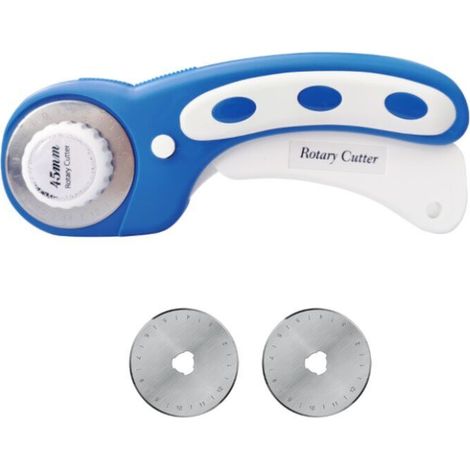 Kit de coupe rotative bleu 45 MM Cutter Patchwork couteau rond couteau rond couteau à rouleau couteau en tissu couteau en cuir couture tissu cuir couture travail