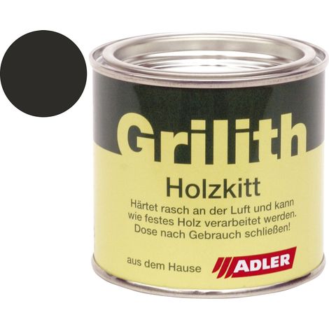 Grilith Holzkitt - Reparaturpaste Spachtelmasse, ideal zur Holzreparatur in Schwarz 200ml (1/5)