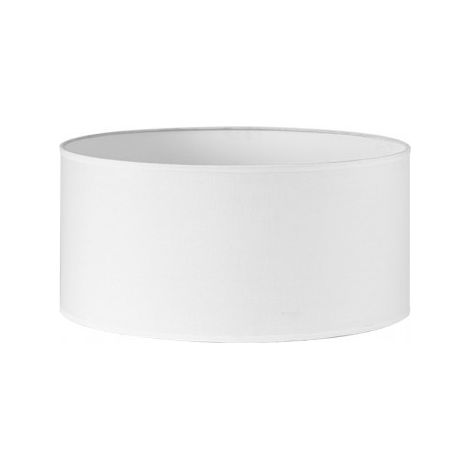 Paralume cilindrico dori e27 bianco 40dx40dx21h cm tessuto popeline
