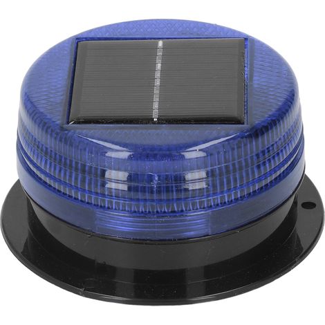Ortviai Lampe clignotante solaire de chantier – 8 LED haute luminosité, étanche, pour routes, ponts et bâtiments (1/5)