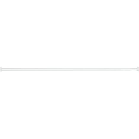 Barre de Douche Télescopique Epais 20 mm Blanc 110 185 cm - Wenko 19209100 (1/5)