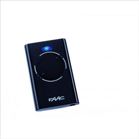 TELECOMANDO 2 CANALI ORIGINALE FAAC XT2 433 MHZ SLH LR NERO 7870071 PER AUTOMAZIONE CANCELLI