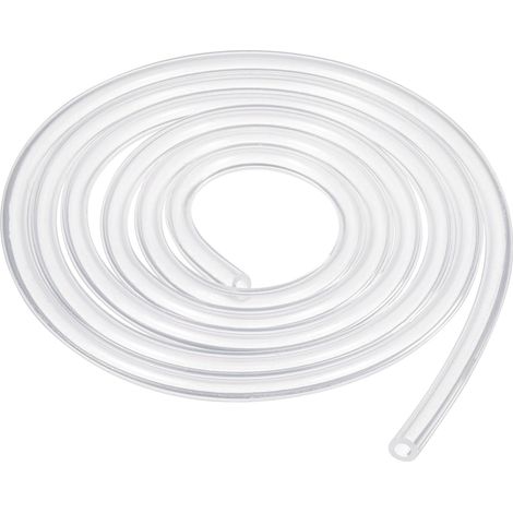 Tuyau En Silicone, 3mm ID x 5mm OD Tuyau En Silicone naturel Flexible Tube Transparent Haute Température Pour Brassage Maison, Aquaponie, Tuyau À Air, Ligne À Bière (1 Mètre/3.28 (1/5)