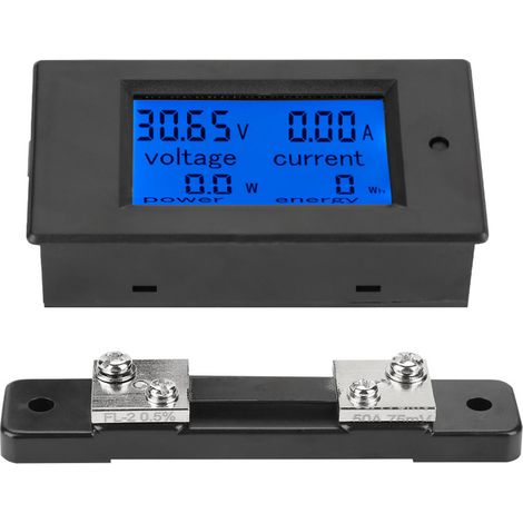 PEACEFAIR PZEM-051 DC 6.5-100V Digital Electric Power Energy Voltage Current Meter (50A Shunt)