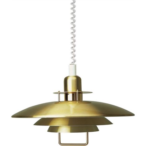 Belid Primus - Suspension à 1 lumière en laiton laqué, E27