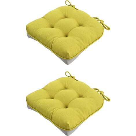 Les coussins de chaise de styles minimalistes-haricot vert