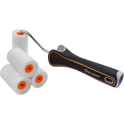 Draper 08591 ROLLINGDOG SUPER-EDGE 8482 Mini High-Density Paint Roller Set, 2""/50mm 5 Piece