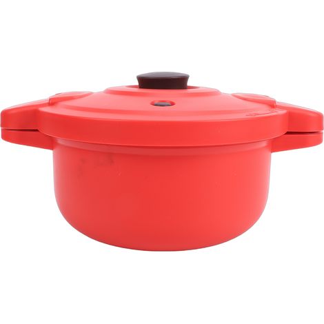 Autocuiseur à micro-ondes, grande capacité de 2,3 L pour la cuisson de divers aliments, couvercle scellé, utilisation sûre et au congélateur (-10 °C à 140 °C), ouverture facile d'une seule main, riz, (1/5)