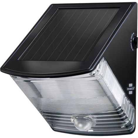 Brennenstuhl SOL 04 plus 1170970 Applique solaire extérieure avec détecteur de mouvement 1 W blanc lumière du jour noir (1/4)