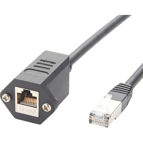 Câble d'extension Ethernet RJ45 8P8C CAT6A blindé pour montage sur (1/5)