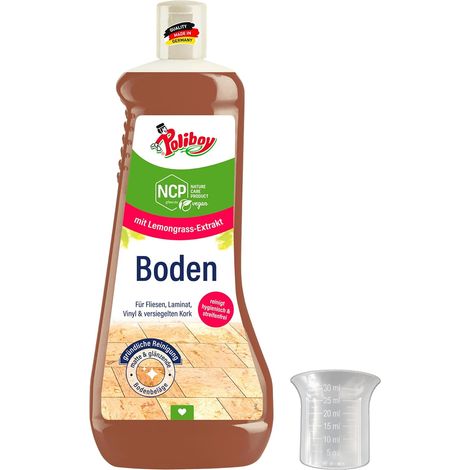 Nettoyant universel pour sols tels que le carrelage, le stratifié et le vinyle – Nettoyage en profondeur sans traces avec parfum frais – 1 x 1 l – Avec gobelet doseur (1/5)