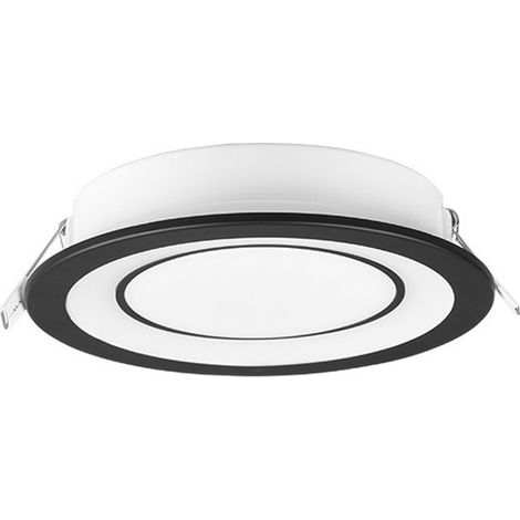 CORE FARETTO LED  10W 1040lm, 3000K DA INCASSO PLASTICA NERA SATINATA TRIPLA ACCENSIONE INDIPENDENTE D. 14,8CM (1/5)