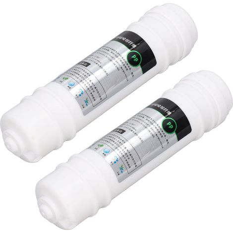 Lot de 2 filtres pour purificateur d'eau, 25 cm (10 pouces), en coton PP, connexion rapide, universels. (1/5)