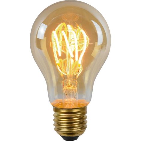 A60 - Ampoule filament - Ø 6 cm - E27-1x4,9W 2200K - Ambre (1/5)