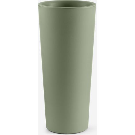 Vaso da giardino alto in polietilene resistente Gaia 70 - Verde