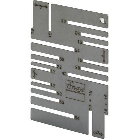 Viega Gabarit de marquage, pour d 12–54mm Modèle 2494, 625085