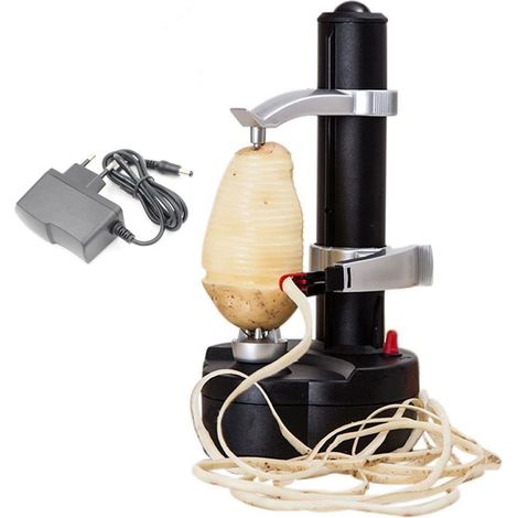 Éplucheur électrique multifonctionnel automatique pour fruits (noir européen) (1/3)