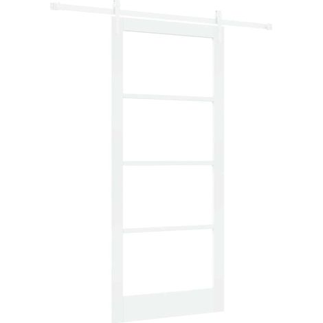 Maison Exclusive - Schiebetür Weiß 93 x 211 cm Massivholz Kiefer