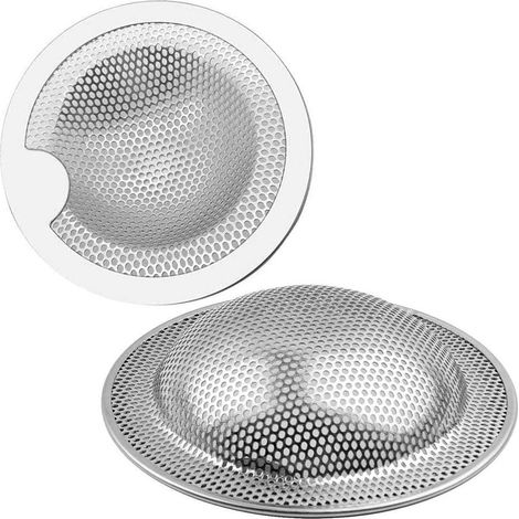 Crépine d'évier pour bonde de douche, récupérateur de cheveux, compatible cuisine (1/5)