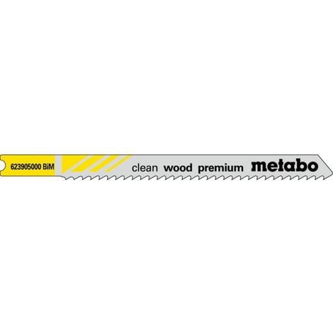 Metabo 5 lames de scies sauteuses U, bois, profess. 82 / 2,5mm (623905000) (1/2)