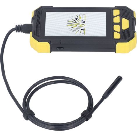 Endoscope à écran 4,3 pouces, caméra d'inspection, objectif 8 mm, endoscope numérique HD portable pour la réparation de canalisations, l'industrie et l'automobile, portée 2 mètres (1/5)