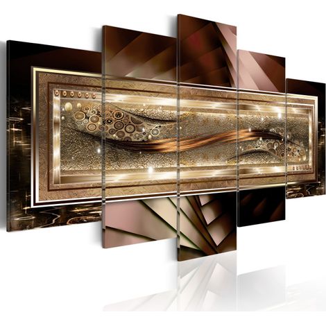 Tableau Imprimé "Gold Thread" 50 x 100 cm (1/2)