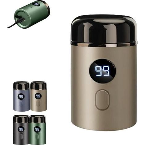 Easy Trim Rasierer, Mini rasoir électrique pour hommes, mini rasoir pour zones intimes, lavable, sans fil, USB, pour voyage, humide (1/5)