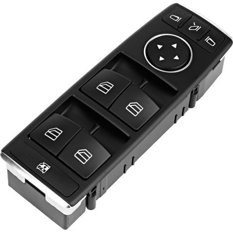 Interruptor maestro de control de ventanas eléctricas – Compatible con Mercedes-Benz W204 – Plástico ABS negro – Fácil instalación - A2128208310 (1/5)