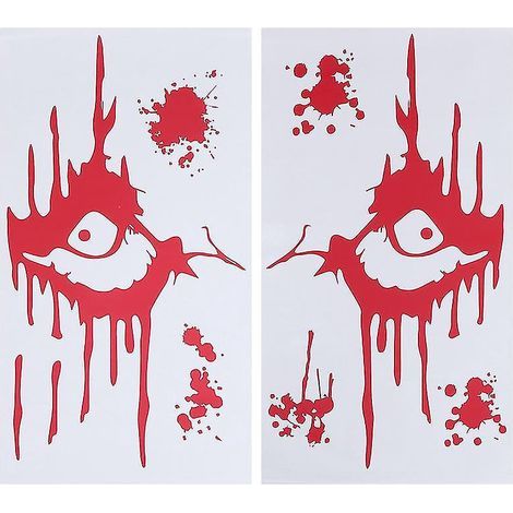 Lot de 2 autocollants muraux pour décorations d'Halloween (1/3)