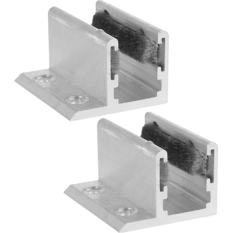2 pcs guide de sol pour porte coulissante, alliage d'aluminium (1/5)