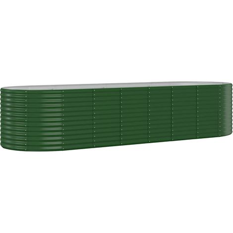 Maison Exclusive - Hochbeet Verzinkter Stahl 322x100x68 cm Grün