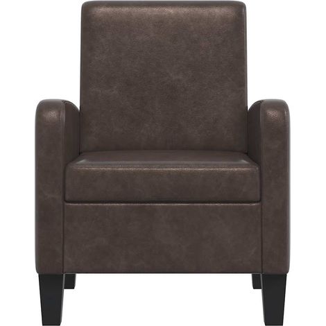 Fauteuil Relax Fauteuil Salon - Marron Similicuir BV535893 - BonneVie (1/5)