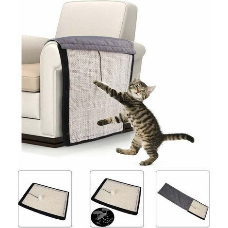 Planche à gratter pour chat de compagnie nouveau produit créatif chat meulage griffe sisal chat grattoir canapé protection pad Griffoir pour chat beige, （ordinaire）
