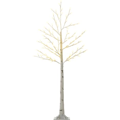 Lichterbaum 150 cm Birkenbaum mit 120 Warmweiß LEDs (1/5)