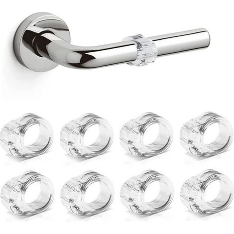 Protege Poignee Porte - 6 pieces - Transparent anti-marques - Protection fenetre mur (1/4)