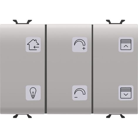 CLAVIER 6 CANAUX ET SYMB.+C.MOT. KNX BE GEWISS GW13785A