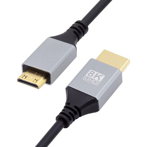 Câble HDMI 2.1 HDMI vers Mini HDMI 8K 4K Hyper Super Flexible Slim HDTV Câble 2,0 m (1/5)