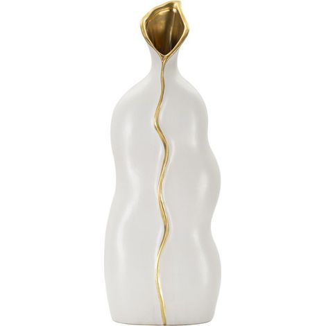 Vase Design en Céramique "Uma" 50cm Blanc
